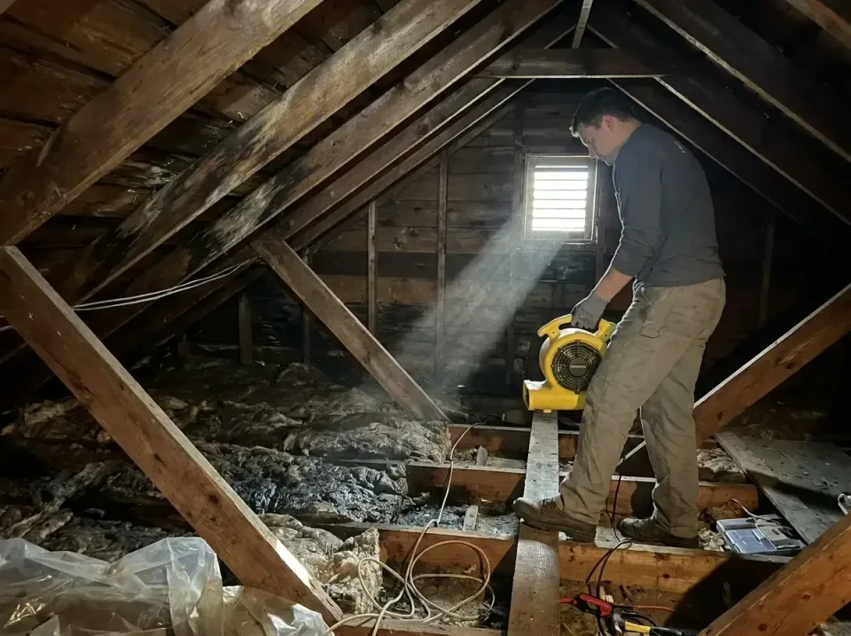 attic-water-damage-drying-proc-007 — frequently asked questions, Emergency Water Extraction & 24/7 Flood Response in McGuire…